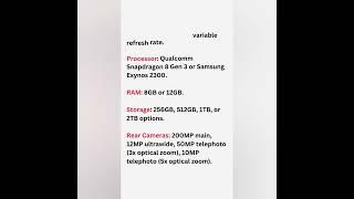 Samsung Galaxy S24 Ultra Specification | Techdrive Support