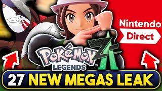 HUGE POKEMON LEAKS! 27 NEW MEGA EVOLUTIONS LEAKED FOR LEGENDS ZA! NINTENDO DIRECT THIS WEEK HINTS!