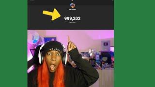 I played FORTNITE while hitting 1MILLION YOUTUBE SUBSCRIBERS | KeepUpRadio