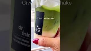 Matcha Latte Iced, healthy alternative for a caffeine buzz #shorts