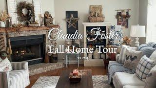 COUNTRY FARMHOUSE PRIMITIVE COTTAGE HOME TOUR ~ Decor Decorating Fall House Tours ~ INSPIRING IDEAS