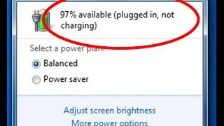 Fix laptop battery not charging plugged in not charging in windows 7/8/10