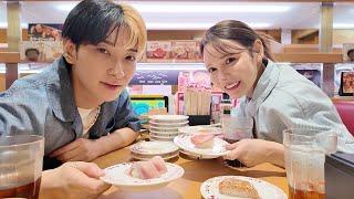 2人きりで初の外食！夫婦でスシローに行ってみました
