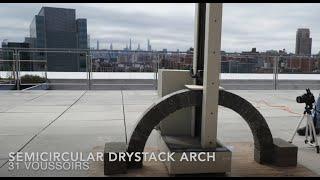 City College of New York Phase 3 Masonry Bridge Building and Load Testing