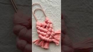 DIY jumbo macrame paperclip tutorial