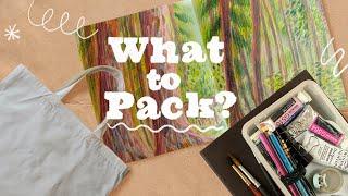 Packing Art Supplies For Travel - TSA Friendly