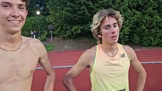 Owen Powell, Josiah Tostenson Run #2 & #3 All-Time HS 1500m At Portland Track Festival [Interview]