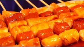 길거리 명물 소떡꼬치,부평역, Skewer of Dduck & Sausage,  Korean Street Food, Incheon, Bupyeong st, Incheon,인천