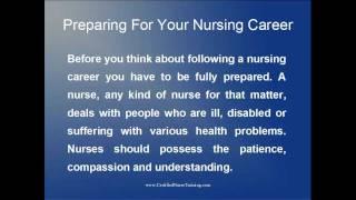 Preparing For Your Nursing Career