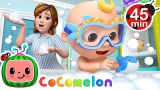 Big Bubble Bath Song and Swim Play! + MORE CoComelon Nursery Rhymes & Songs