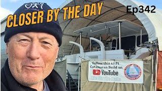 It's Brutal Being Back on Deck - Catamaran Build From Scratch Ep342