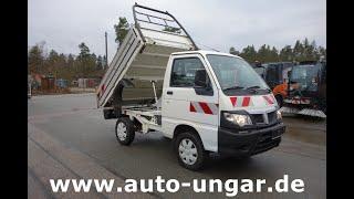 Piaggio Porter S90 Kipper 83PS Euro 6 Benzin Motor Kommunalfahrzeug 1. Hand www.auto-ungar.de