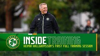 INSIDE TRAINING | HEIMIR HALLGRÍMSSON'S FIRST FULL SESSION AS IRELAND MANAGER