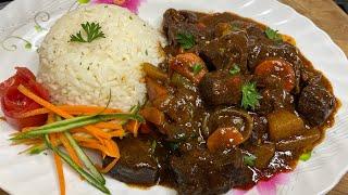 Stewed Beef Recipe (Jamaican Style)