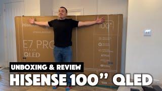 The BIGGEST TV I've ever seen | E7N Pro 100" QLED from Hisense