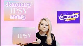 Unboxing IPSY Box January 2025! New Makeup! Giveaway!!