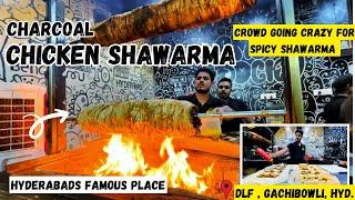 Hyderabad's Best Charcoal Shawarma | Spicy Shawarma | Must try place | Street food india