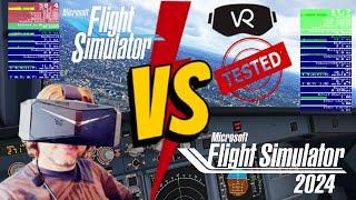 MFS 2024 vs MSFS 2020 VR FPS Comparison - TAA vs DLSS STRESS TEST! WHICH IS BETTER? 13900K, RTX4090