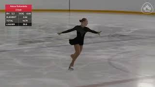 2024 Skate Canada Challenge. Novice Women FP. Alena Kolomiets