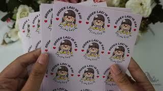 TY046 Thank You Sticker Stars Girl Order Lagi AMSTOREINDO