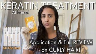 GK THE BEST KERATIN TREATMENT at Home | APPLICATION & FULL REVIEW