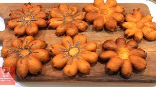 طرز تهیه پیراشکی گل آفتابگردون با شیدا.delicious homemade donut