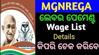 How to check nrega labour payment details odia | nrega labour payment kipari check karibe ||