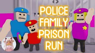 BUFF POLICE FAMILY PRISON RUN ESCAPE! (Obby) - Roblox Gameplay Walkthrough No Death [4K]