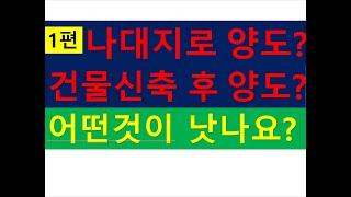 (세무사상담1편)나대지로 매매하는것과 주택을 신축해서 매매하는 것 어느것이 더 유리한가?/부동산전문/공인중개사전문세무사/세금절세TV/세무회계조사