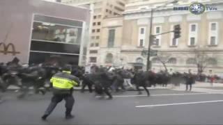 Trump inauguration protest | Global TV | Black-clad activists