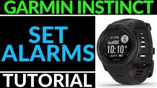 How to Set Alarms - Garmin Instinct Tutorial