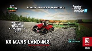 No Man's Land /#13/We Got A new Tractor for FREE/Fieldwork/Silage Bales/Sowing/FS22 4k Timelapse