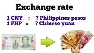 Chinese Yuan to philippines peso exchange rate | Philippines peso to Chinese yuan | Yuan to Peso