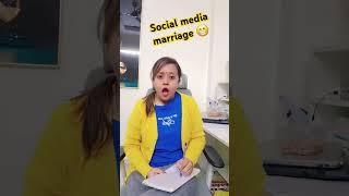 Social media mariage#ytshorts #shortsfeed #fun #funny #funnyshorts #funnyvideo #comedy #comedyvideo