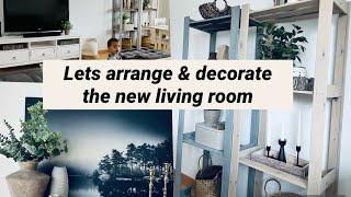 Rustic organic living room decoration/ decorate after winter & before Spring / Neutral themed decor