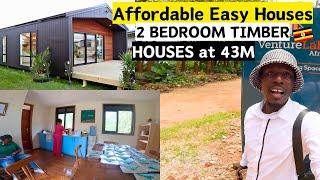 Affordable Easy Houses in Uganda 2024, Buy A 2Bedroomed Eco Friendly Timber House at 43milion