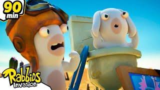 Rabbids take over the world with skibidi toilet | RABBIDS INVASION | New compilation | Kids Cartoon