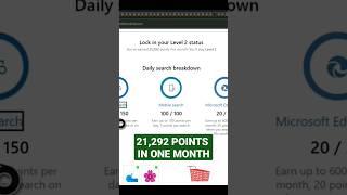 In One Month Over 21K Points With Microsoft Rewards Program. Free Xbox Game Pass Ultimate.