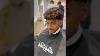 Taper fade haircut #howtocutcurlyhair #barber #elevateyourlifestyle #hairstyle #fadehaircut #####