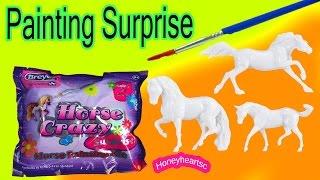 Breyer Stablemate Horse Crazy Surprise Painting Kit Mystery Blind Bag Opening Custom Horses 2015 Toy