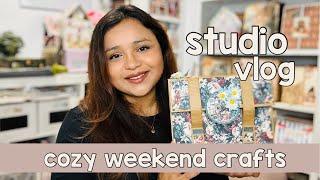 Studio Vlog | cozy weekend crafts & the making of a new album