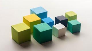 Origami Seamless Cube - Paper Craft - DIY