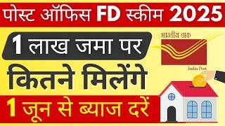 Post Office Fixed Deposit (FD) Scheme 2025 | High Interest Rate FD, Best Fixed Deposit Scheme 2025