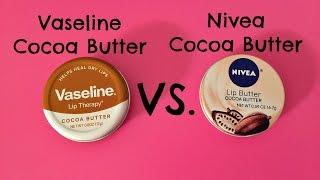 Vaseline Cocoa Butter vs. Nivea Cocoa Butter