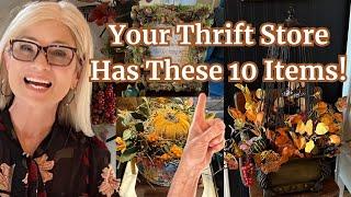 10 NEW Fall Decor DIYs Using Common Thrift Store Finds/Autumn Thrift Flips