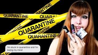 Quarantine MakeUp while I'm stuck in another country || GRWM || uncut