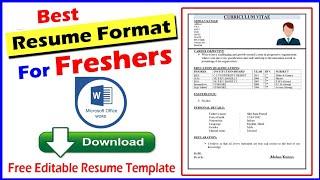 How to Create a Resume in Microsoft Word