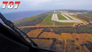 787 in Curaçao with huge Displaced Threshold!