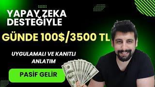 Yapay Zeka Desteğiyle Dünya Çapında İnternetten Ciddi Gelirler Elde Edebilirsin! Kanıtlı/Uygulamalı