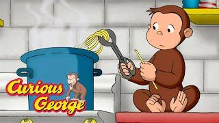 George Learns About Pasta!  Curious George  Kids Cartoon  Kids Movies